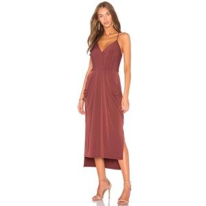 green midi pleated dress Joseph Ribkoff Pleated Satin Midi Dress